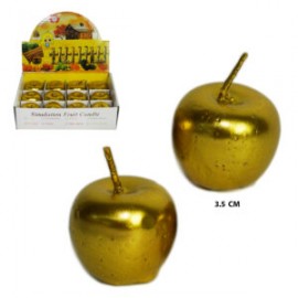 Vela mensual manzanas doradas.